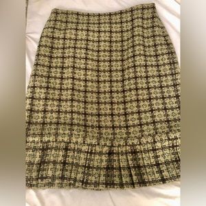 NWT- philosophy by republic skirt green plaid size 10
